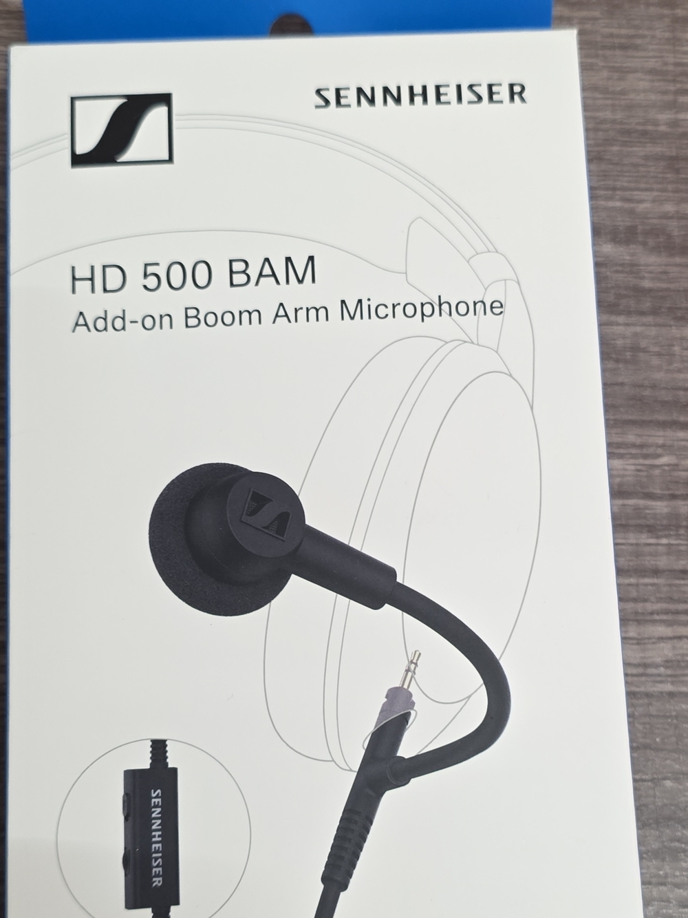 Sennheiser HD 500 BAM Add-on Boom Arm Microphone - Black and White Packaging - Picture 2 of 2